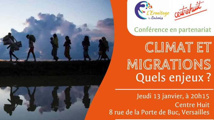 Affiche de la conférence sur le climat et les migrations