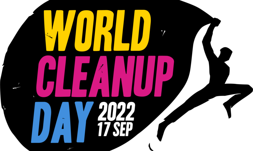 world clean up day logo